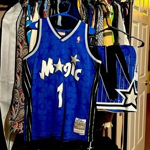 Tracy Mcgrady jersey(L) and shorts(m)